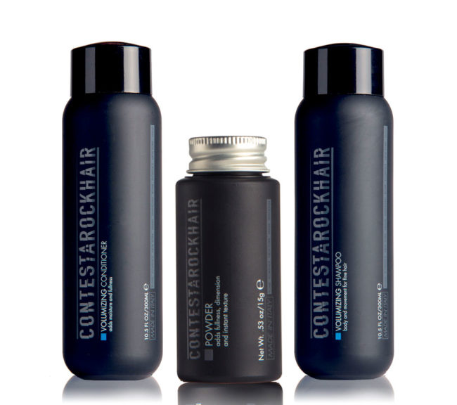 set per capelli con prodotti professionali volumizzanti